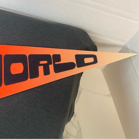 2021 Astroworld Travis Scott Pennant Flag Tour Merch Red & Black New 24 inches - Picture 5 of 7